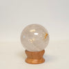 Clear Quartz Sphere with Golden Healer Inclusion | 50 mm
