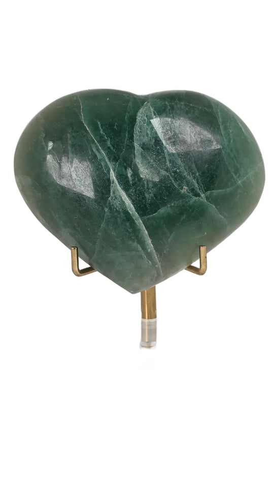 Green Fluorite Heart