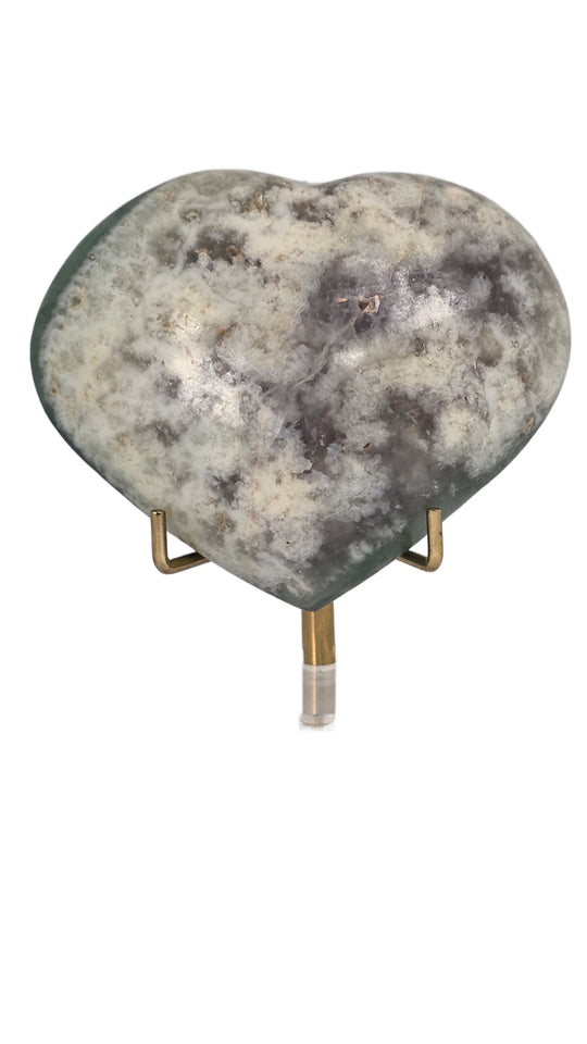 Green Fluorite Heart