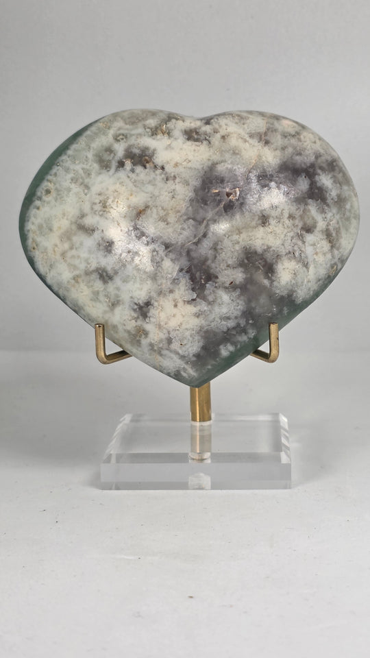 Green Fluorite Heart