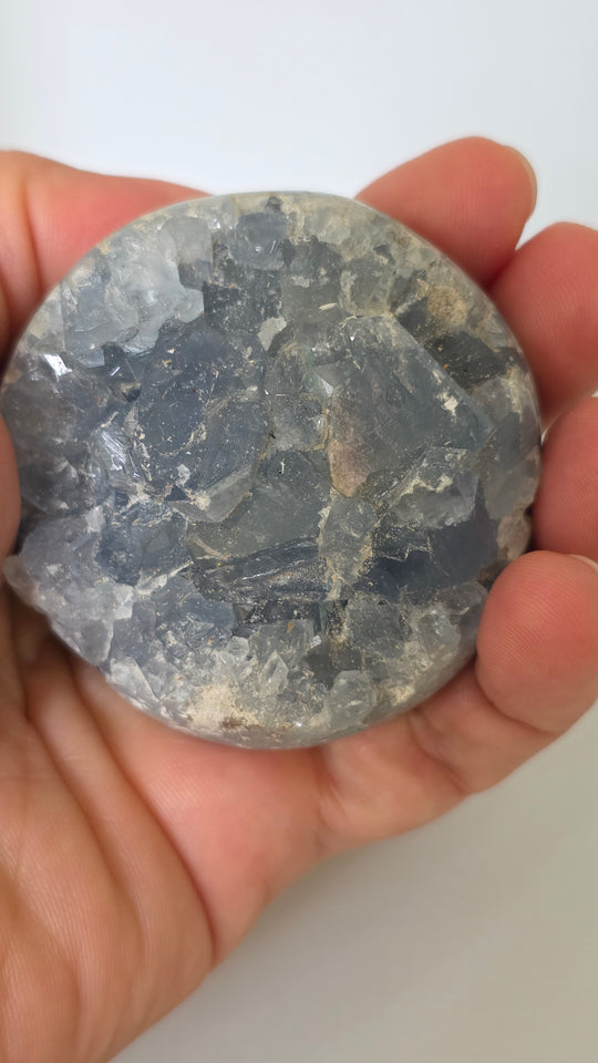 Celestite Crystal Sphere – 539g | 4.25" Display Specimen