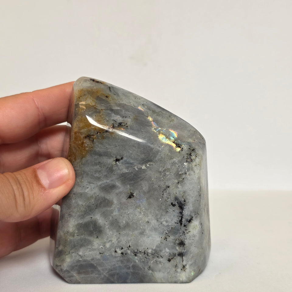 Labradorite Freeform Purple Teal Peacock Flash 1.4lb