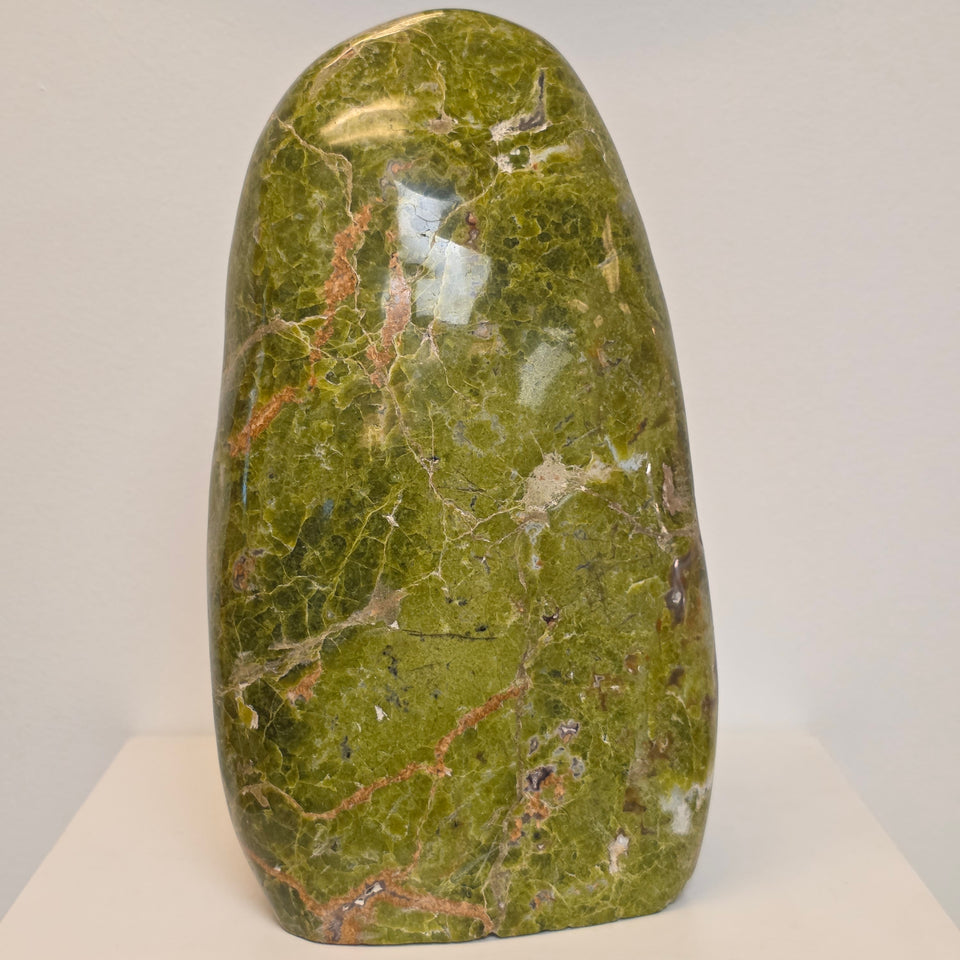 17.75 lb Green Opal Freeform – Madagascar | 12.75" Tall