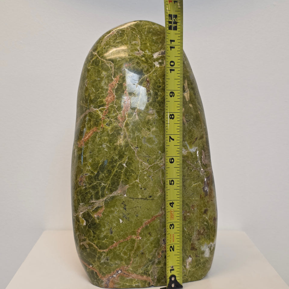 17.75 lb Green Opal Freeform – Madagascar | 12.75" Tall