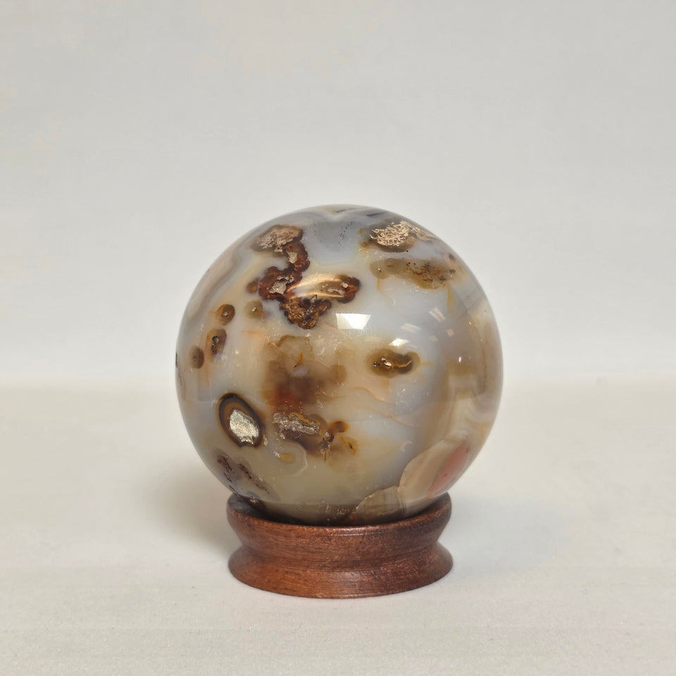 Banded Agate Sphere | 63 mm