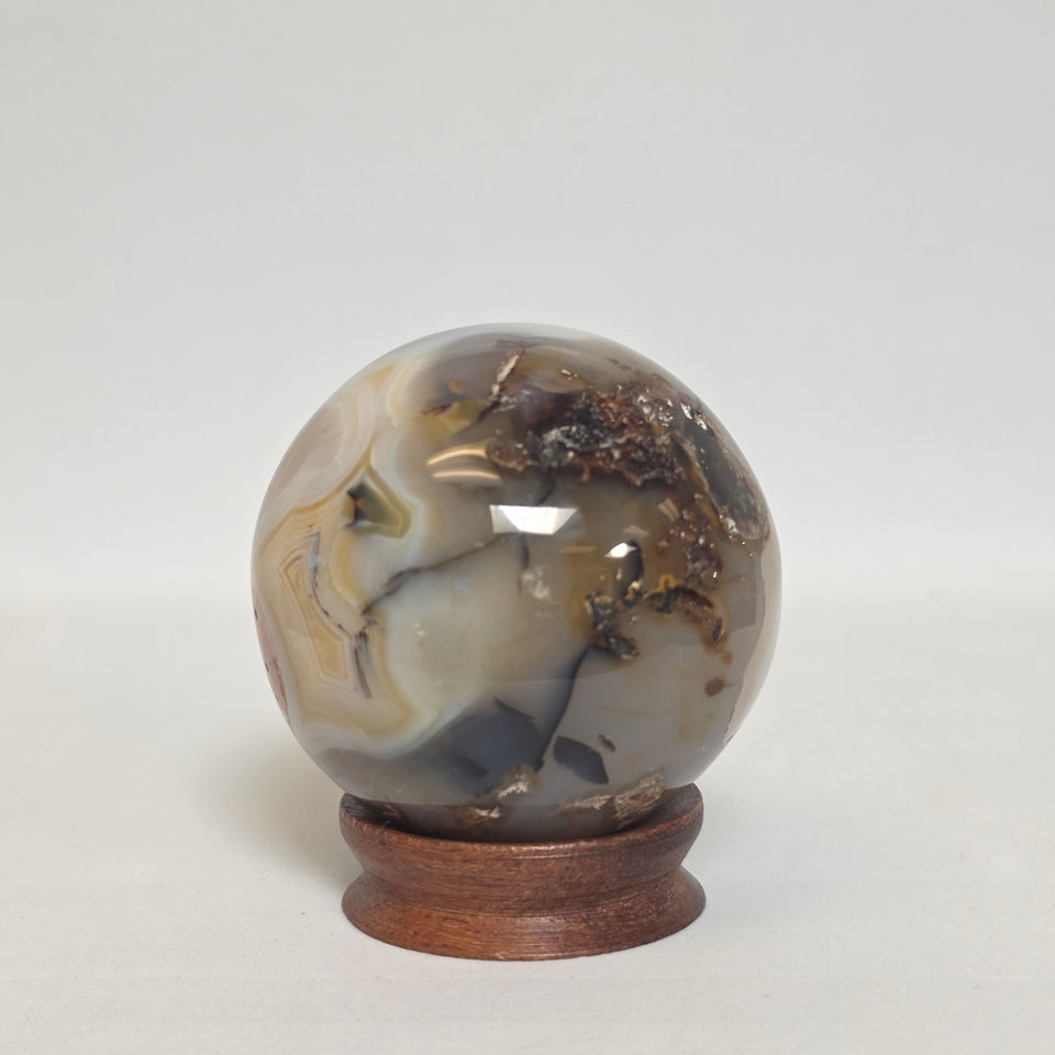 Banded Agate Sphere | 63 mm