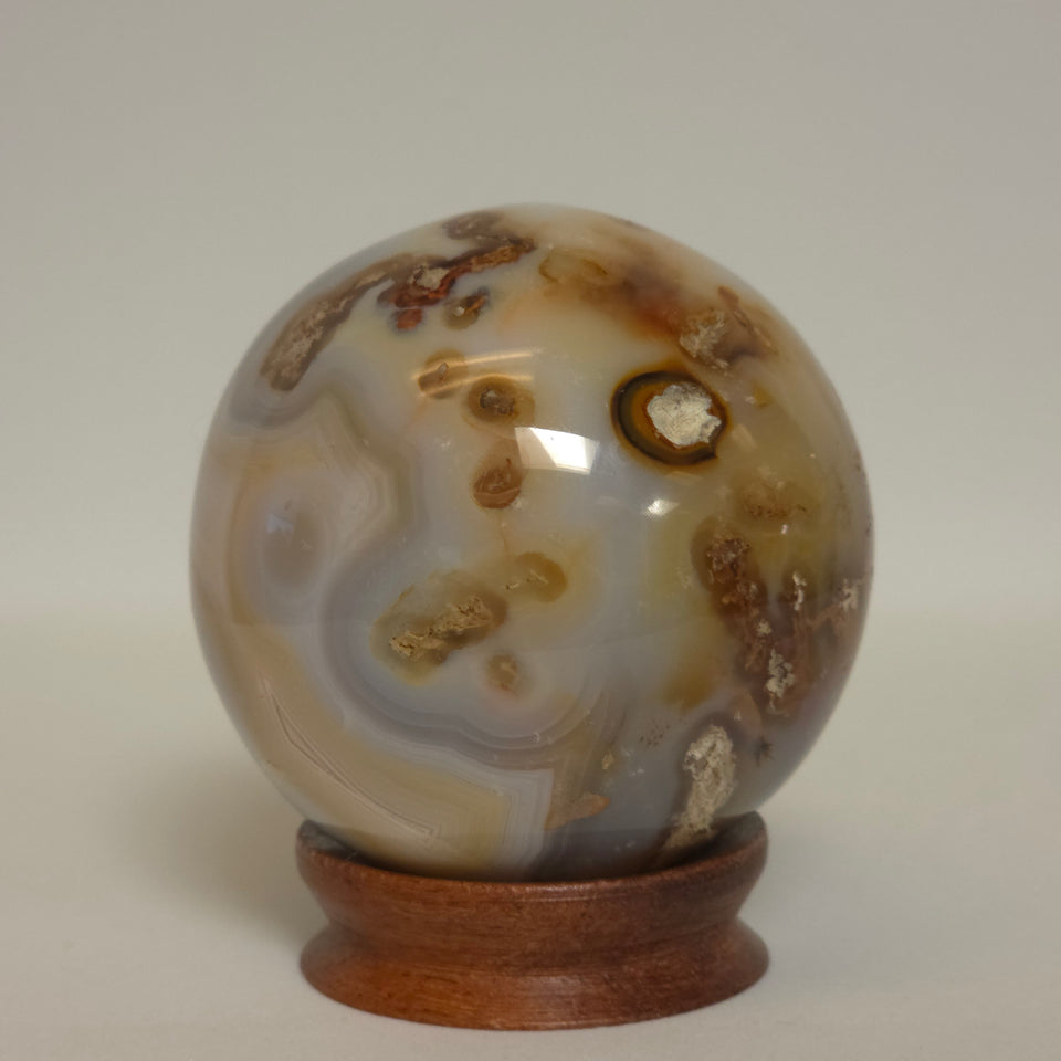 Banded Agate Sphere | 63 mm