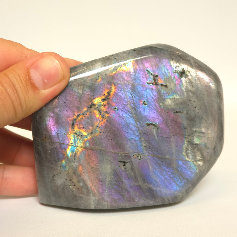 Labradorite Freeform with Blue and Purple Flash