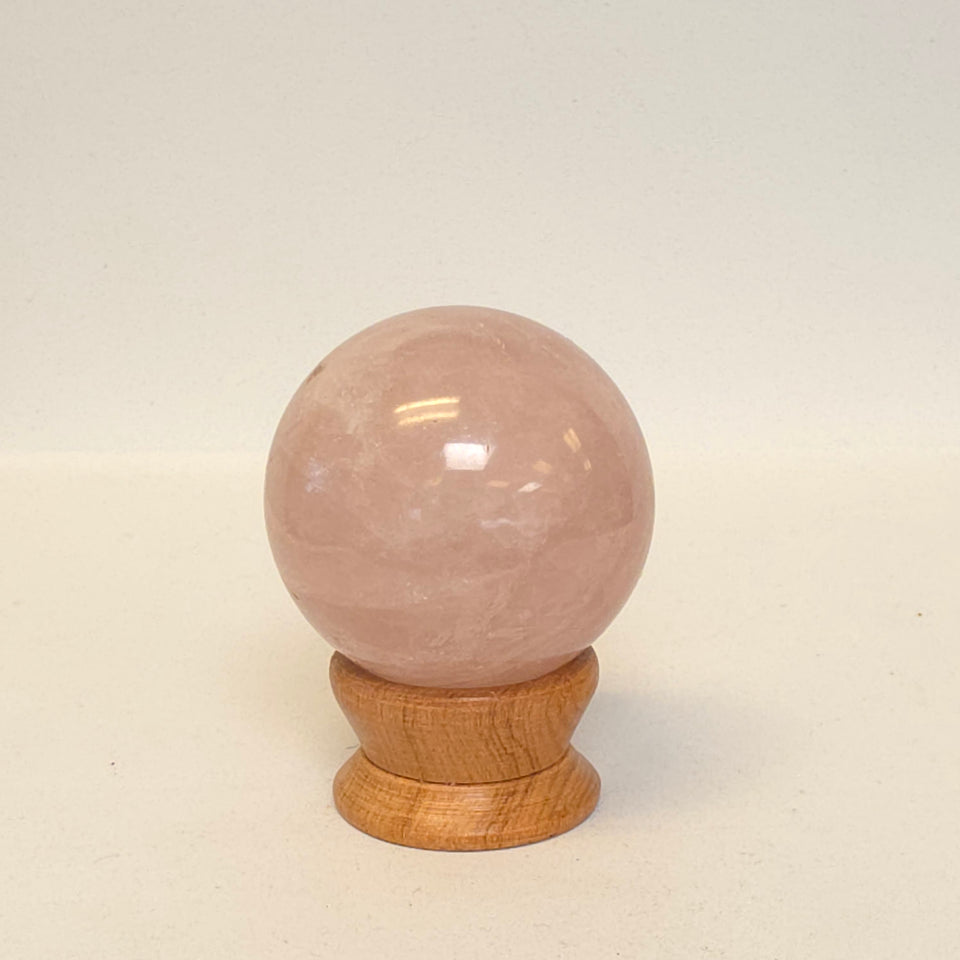 Rose Quartz Sphere | 50 mm | 0.41 lb
