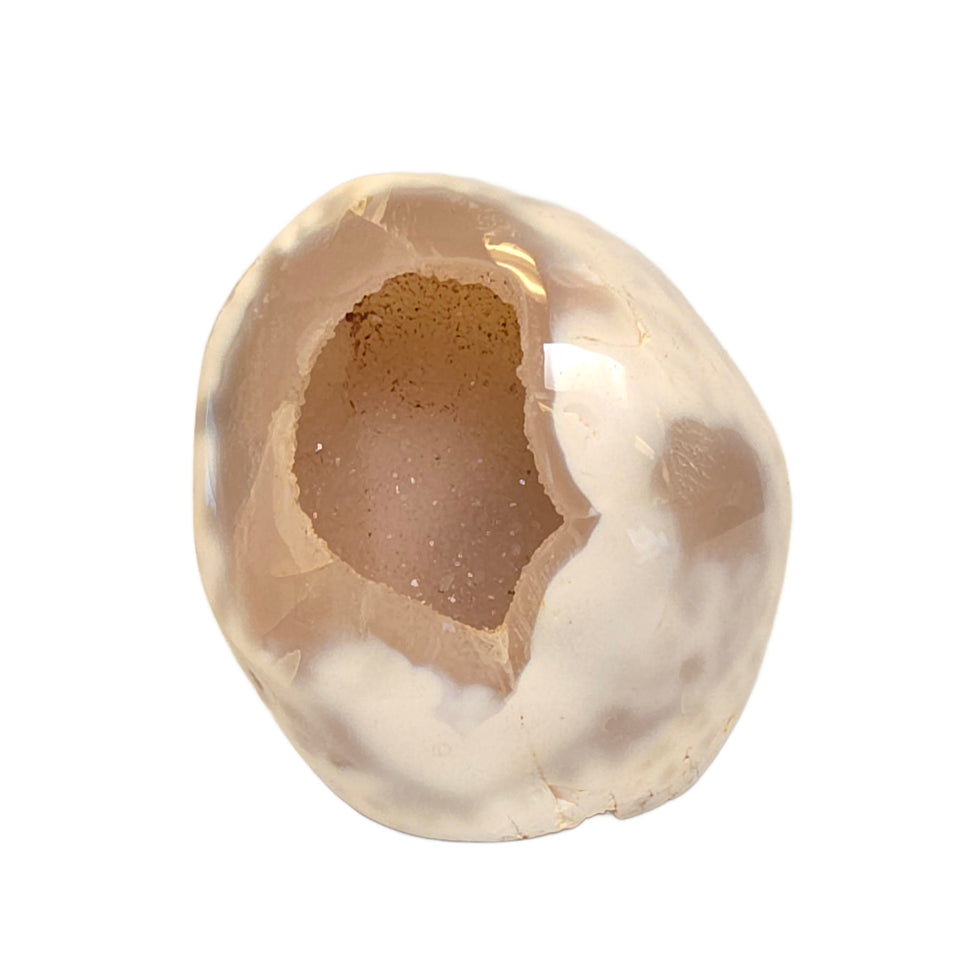 Orca Agate Geode Freeform with Sugary Druzy | 0.46 lb