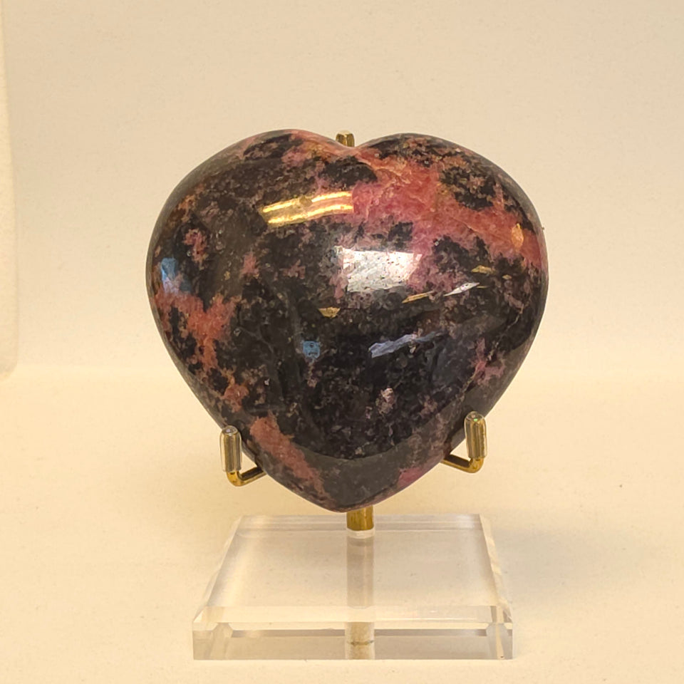Rhodonite Heart | 0.88 lb