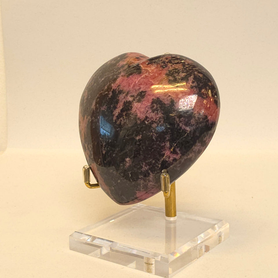 Rhodonite Heart | 0.88 lb