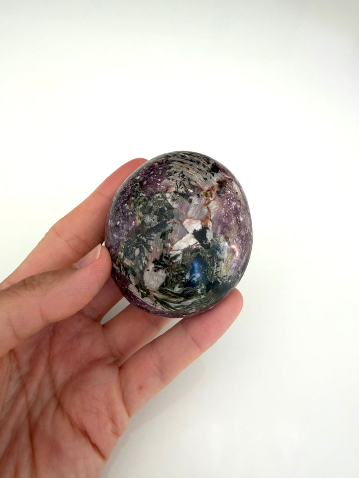 Rare XL Lepidolite Palm Stone