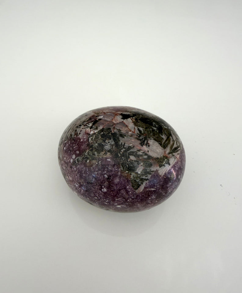 Rare XL Lepidolite Palm Stone